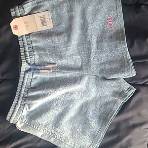 NEW Levi's Girl Knit Shorts, Large, Blue